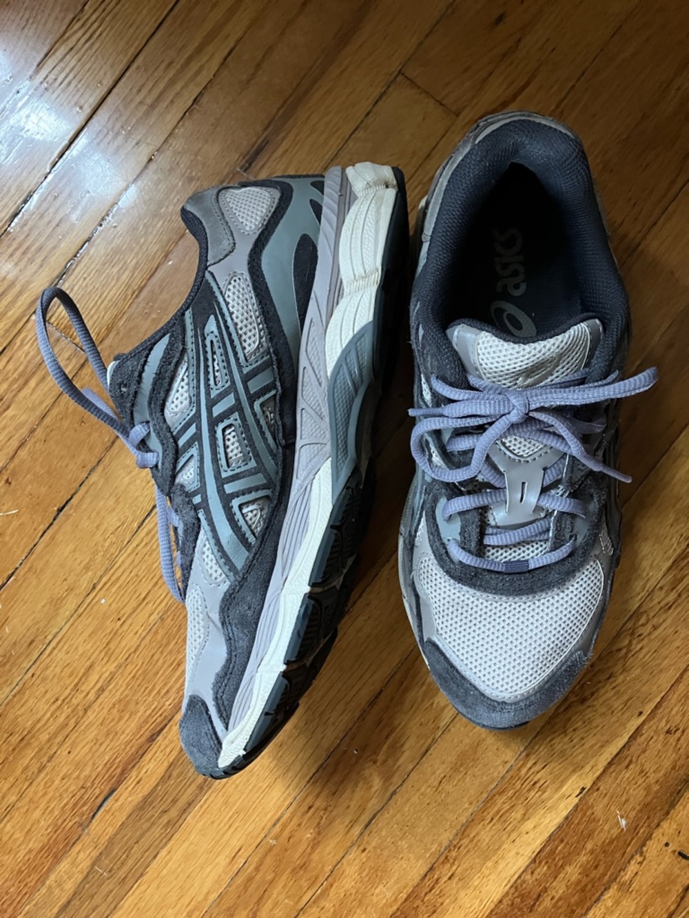 Asics Gel-NYC Oatmeal Obsidian Grey Sneakers - Picture 3 of 8